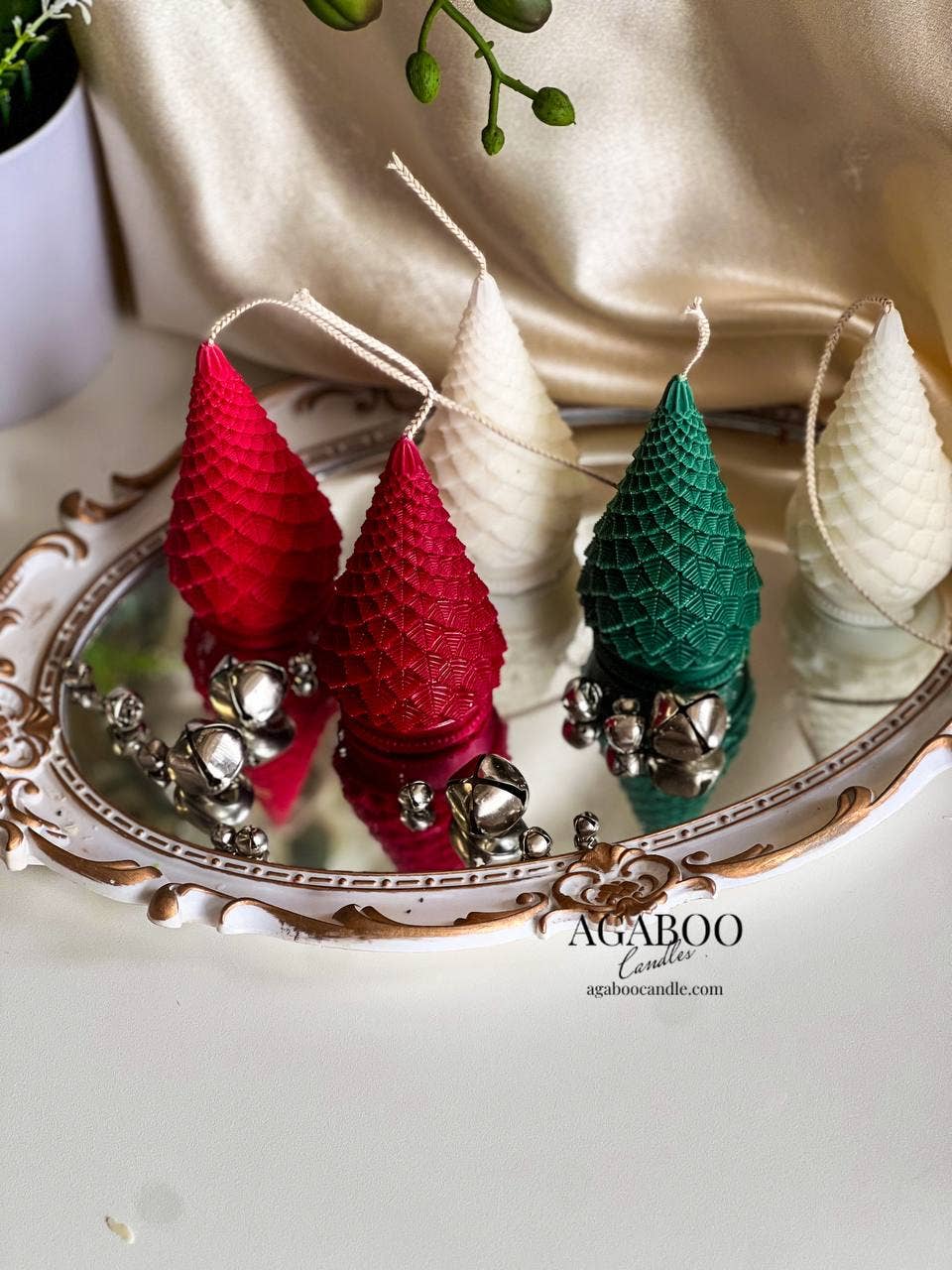 Christmas Tree Candle 4.5x2.5in