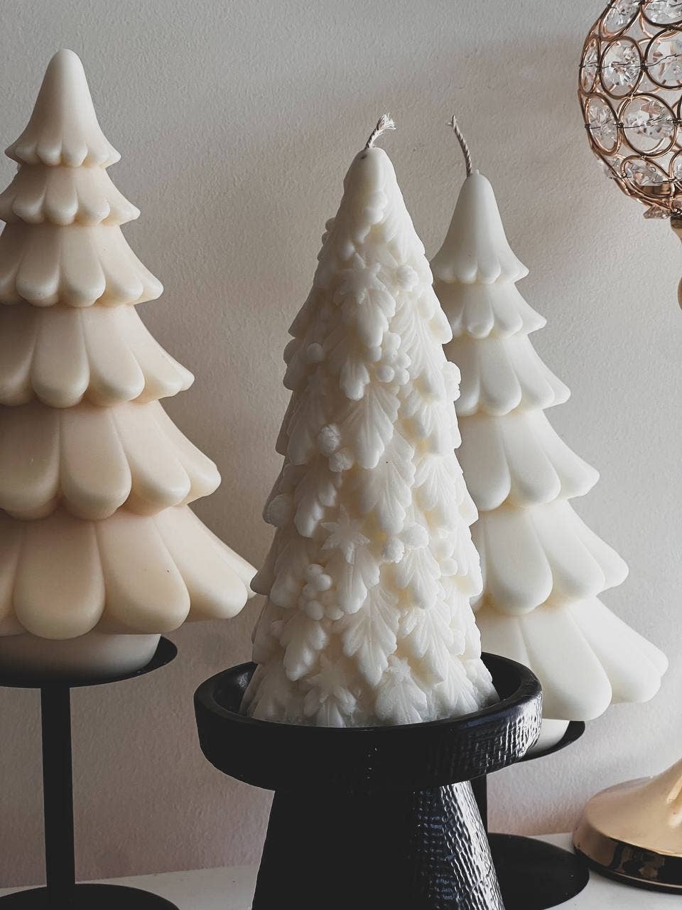 Charming Christmas Tree Candle 7x3in
