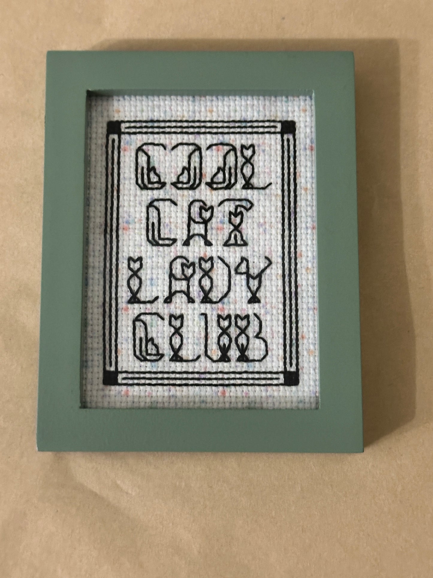 Handmade Cross Stitch Art $35