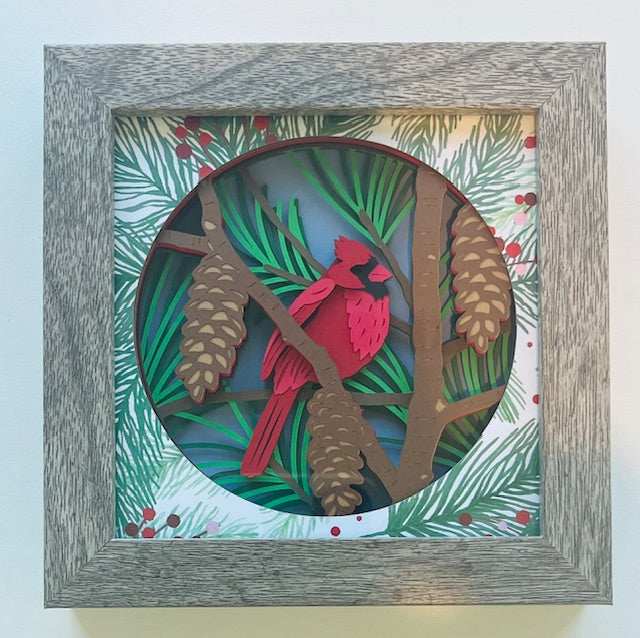 Shadowbox Paper Art 6x6”