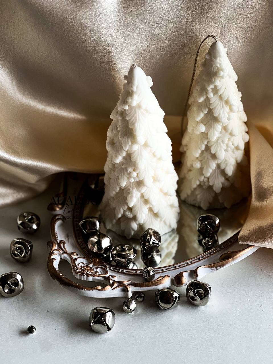 Charming Christmas Tree Candle 7x3in