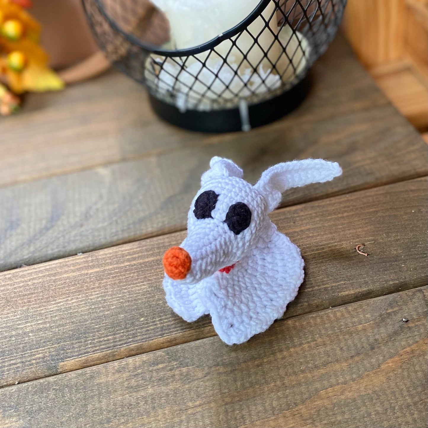 Ghost Dog Crochet, Amigurumi Ghost, Handmade Halloween Decor