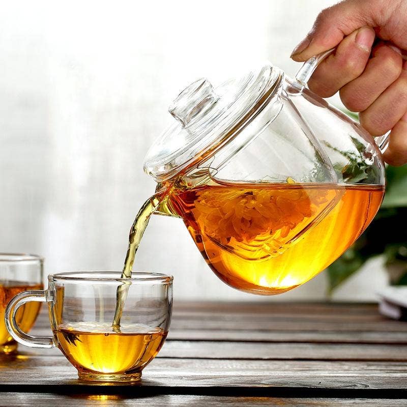 Glass Teapot With Infuser and Lid16oz
