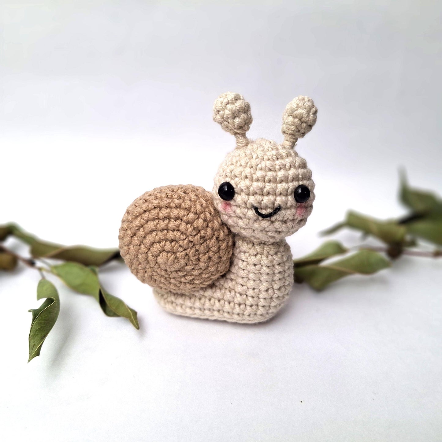 Tiny Snail Crochet, Amigurumi Mini Snail Animal, Cute Snail