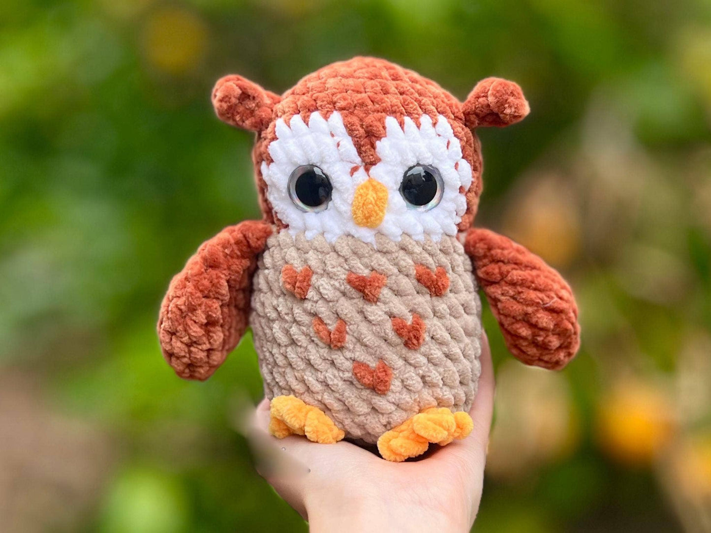Crochet Funny Owl, Handmade Owl Decor Desk, Cute Owl Gift