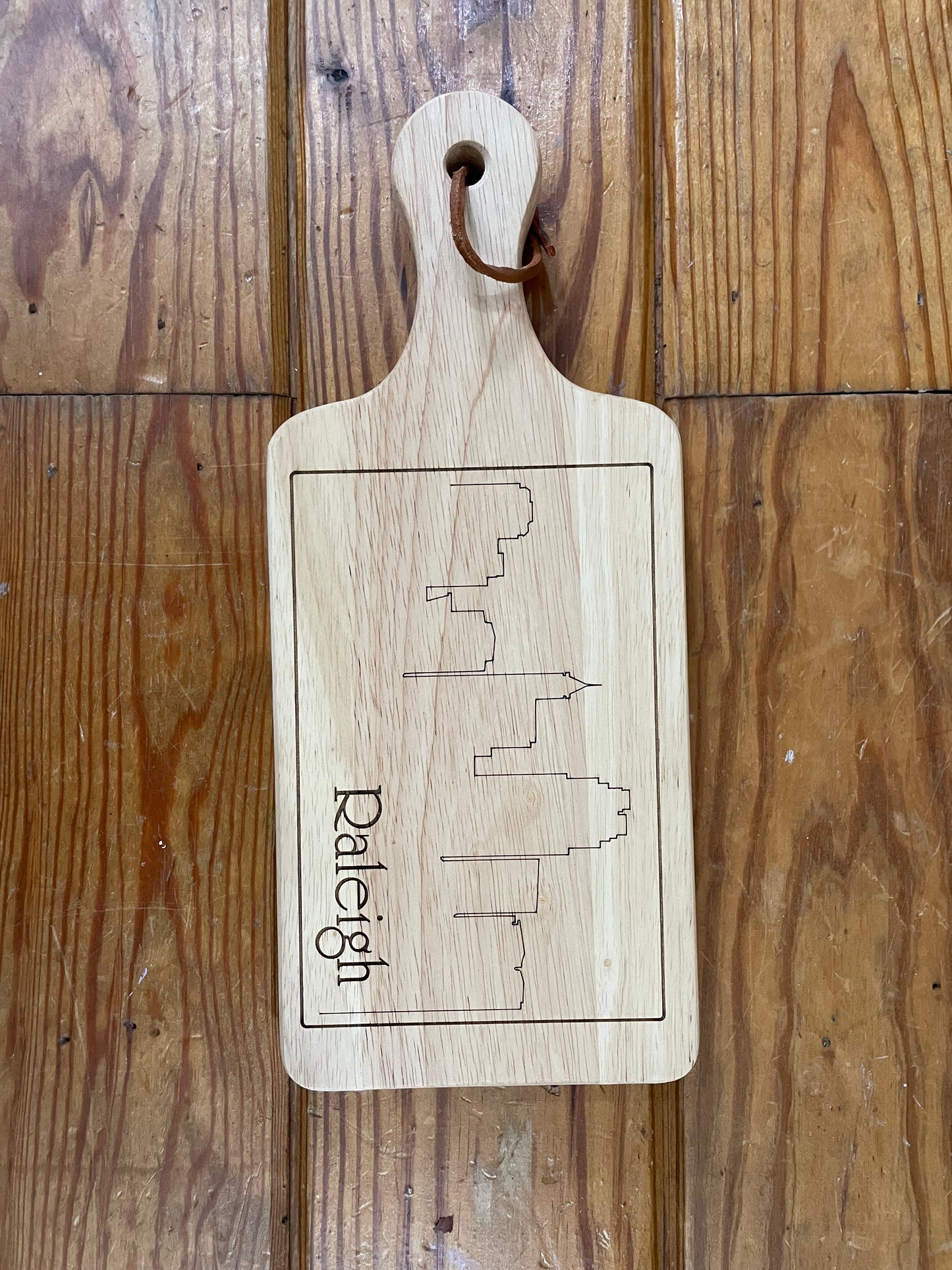 Rustic Wooden Cutting Board With Funny Engravings (Small)