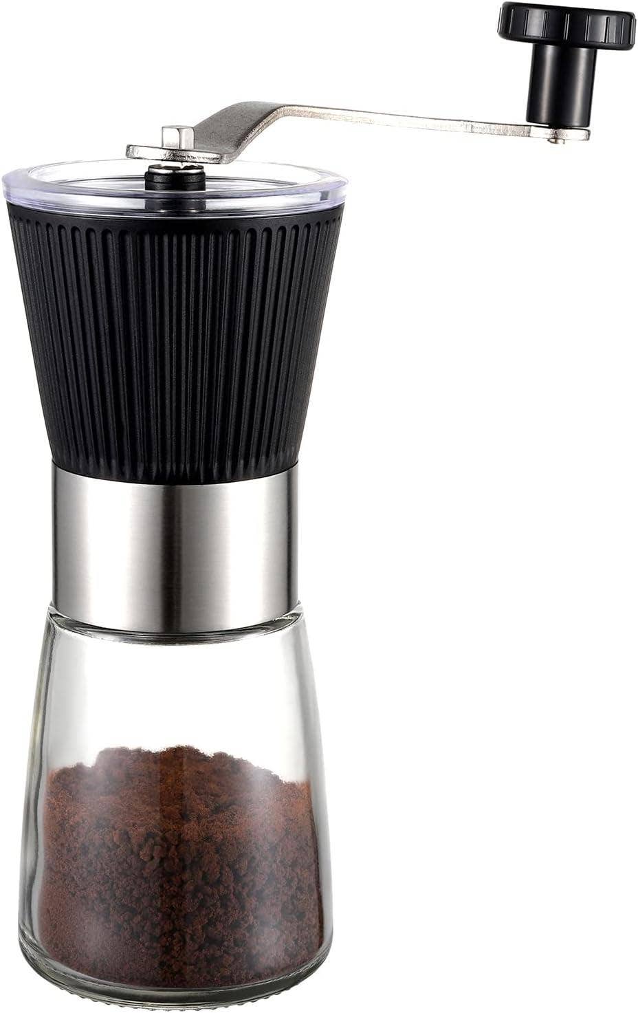 Hand Grinder Coffee Mill with Adjustable Conical Ceramic Bur