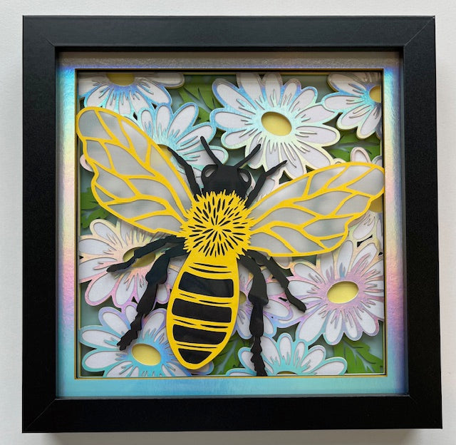 Shadow Box Paper Art 8x8”