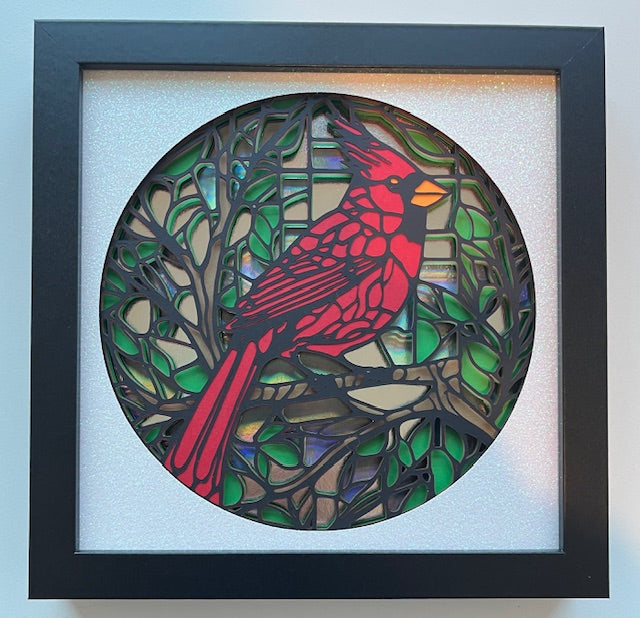 Shadow Box Paper Art 8x8”