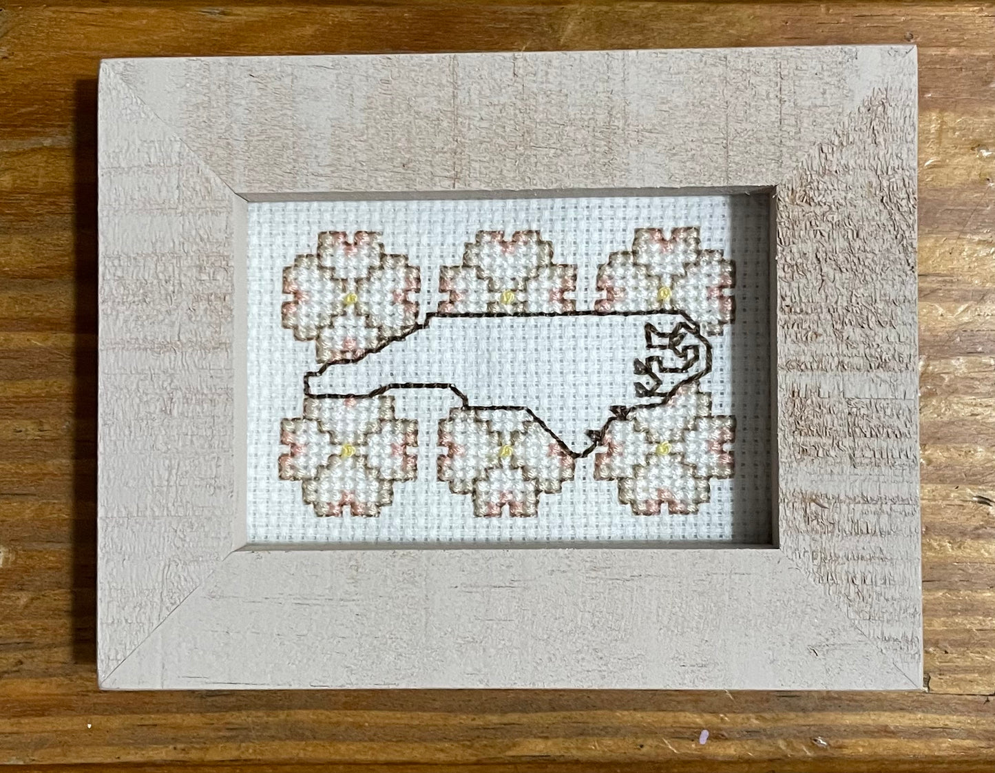 Handmade Cross Stitch Art $30