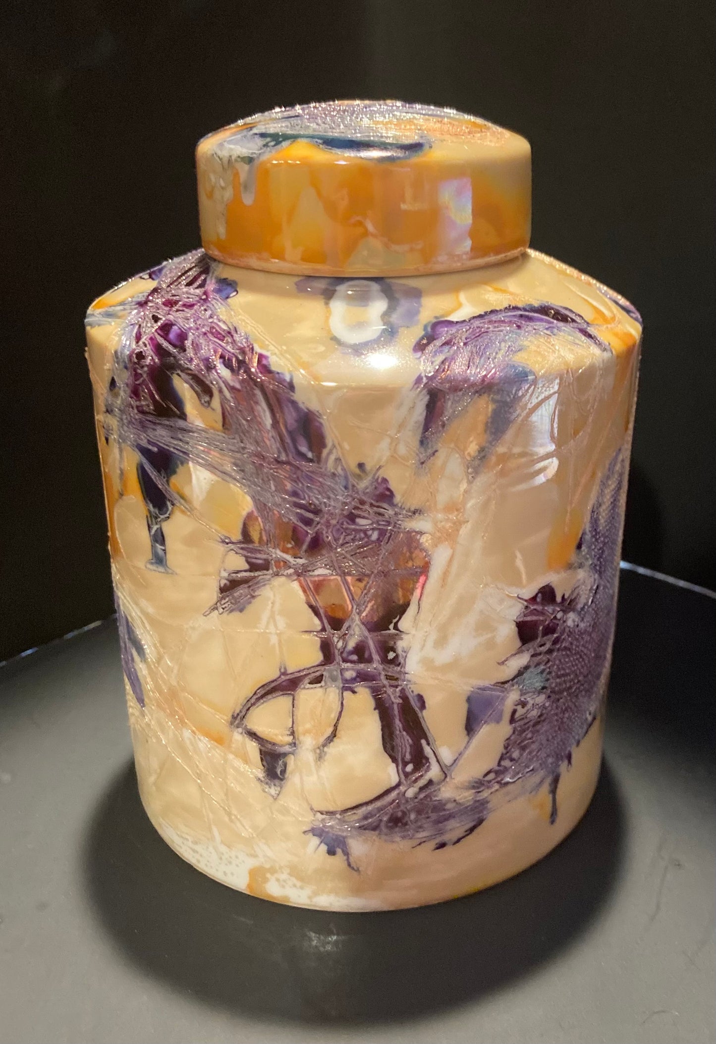 Fiberglass Glazed Porcelain Ginger Jar