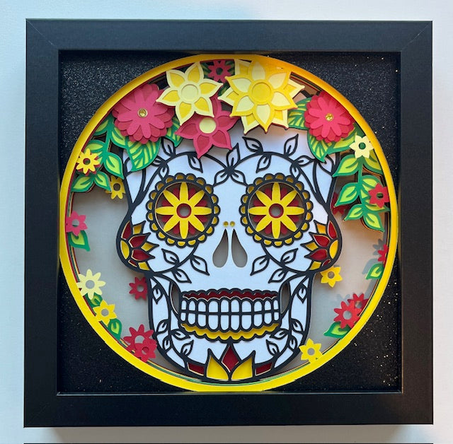 Shadow Box Paper Art 8x8”