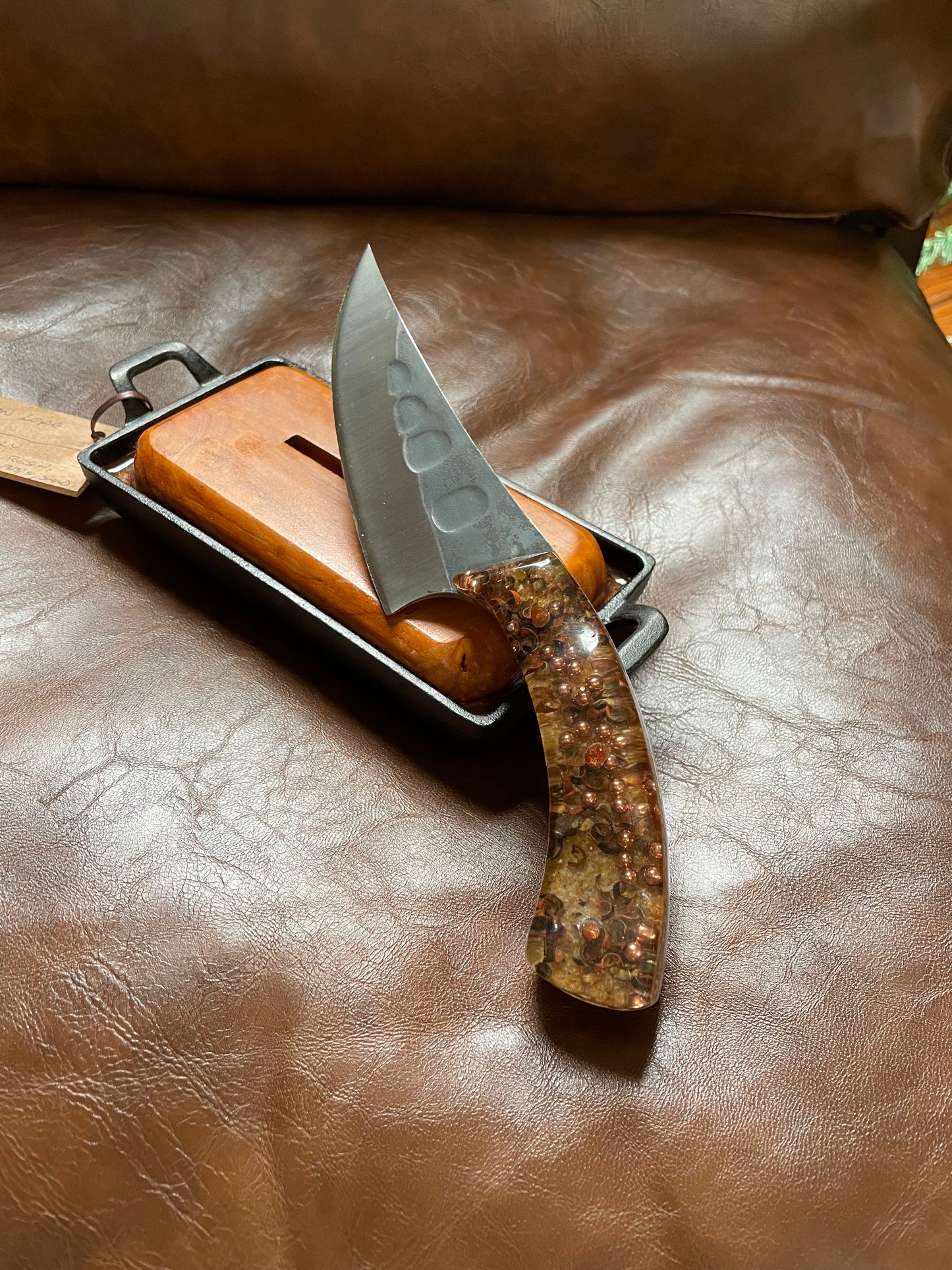 Knife in Cast Iron Cherry Block