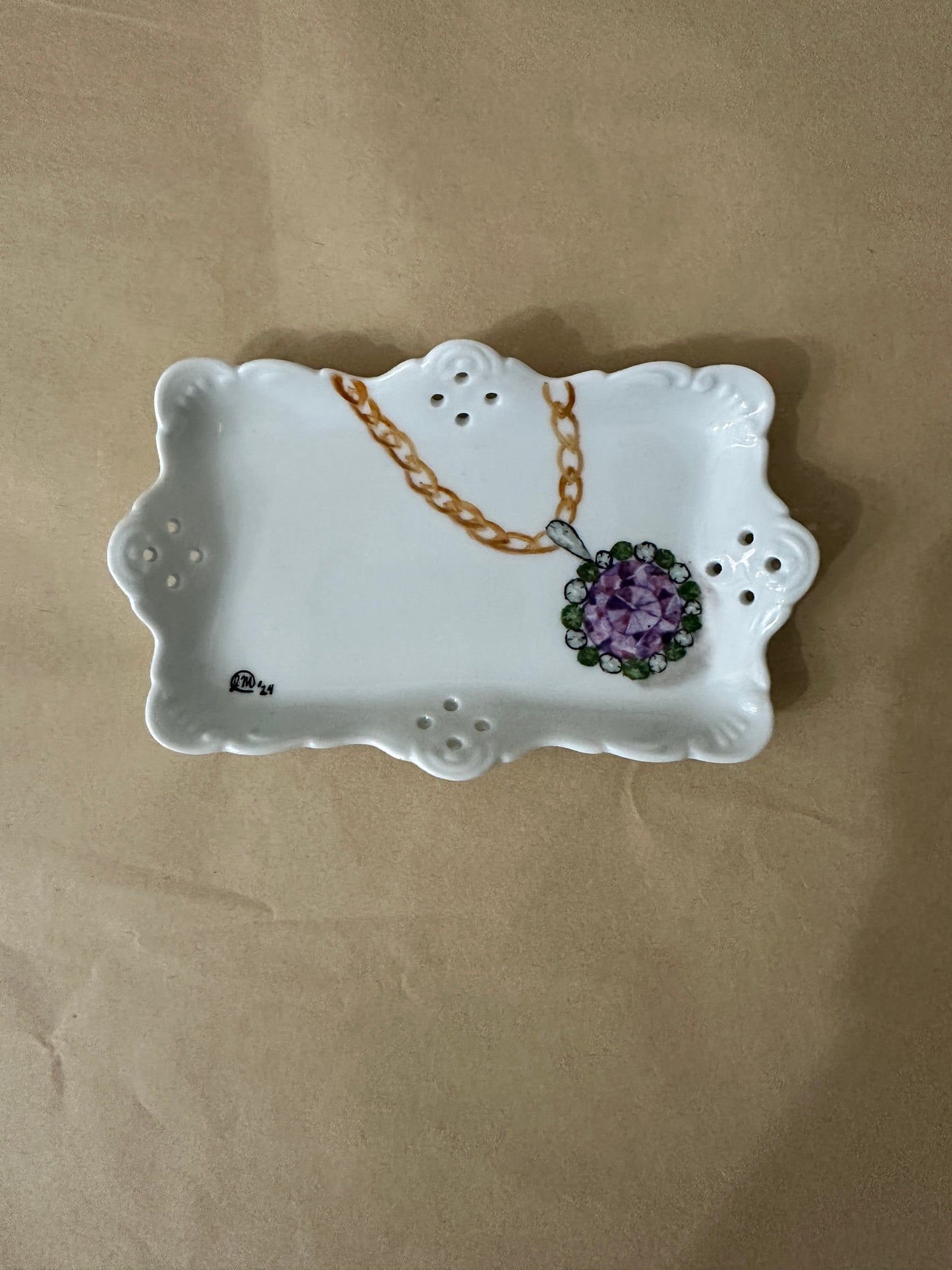 Handpainted Porcelain Plate