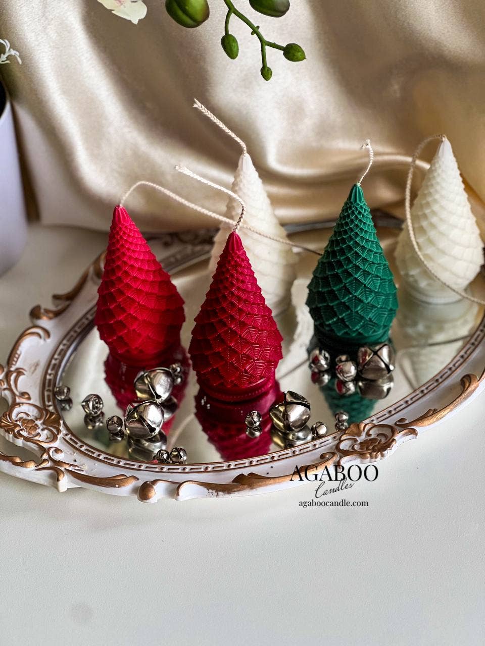 Christmas Tree Candle 4.5x2.5in