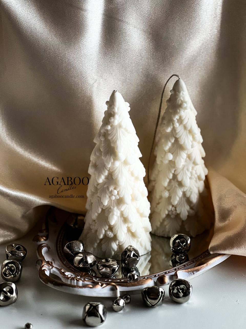 Charming Christmas Tree Candle 7x3in