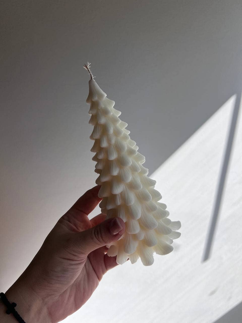 Elegant Large Christmas Tree Candle 7x3.5in