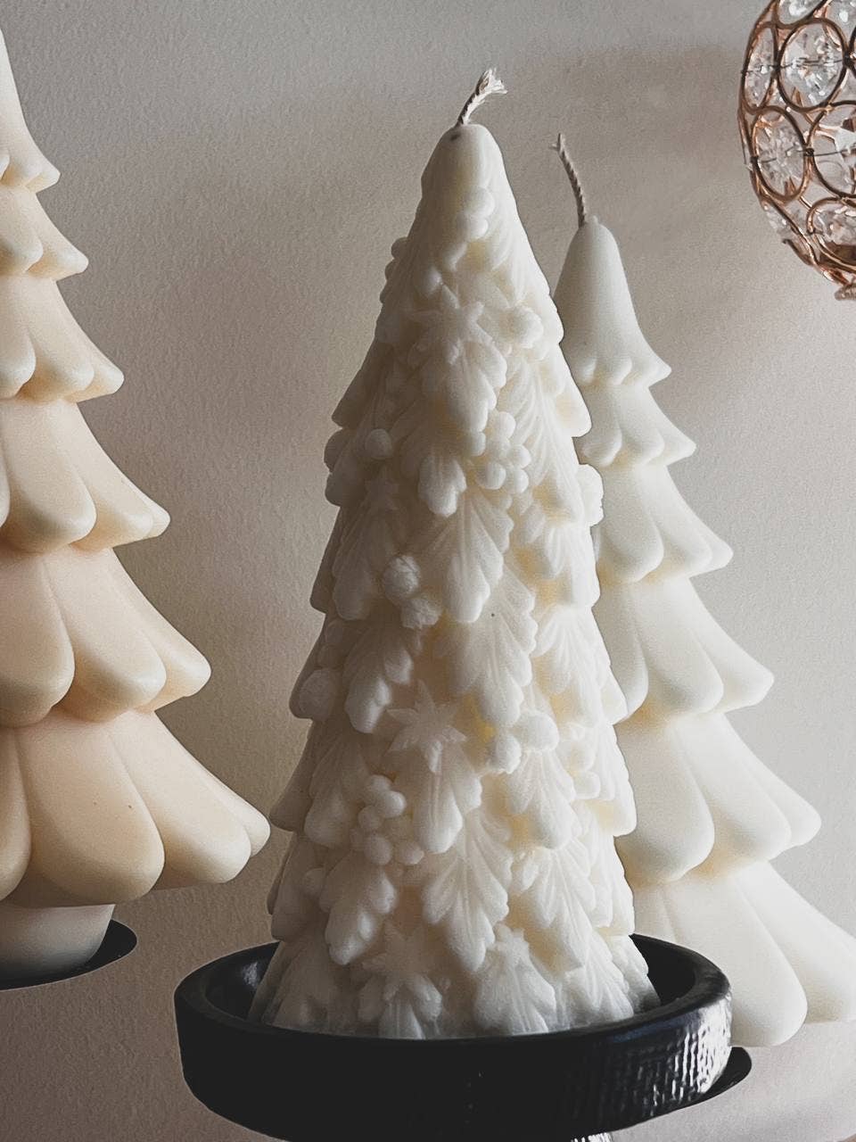 Charming Christmas Tree Candle 7x3in