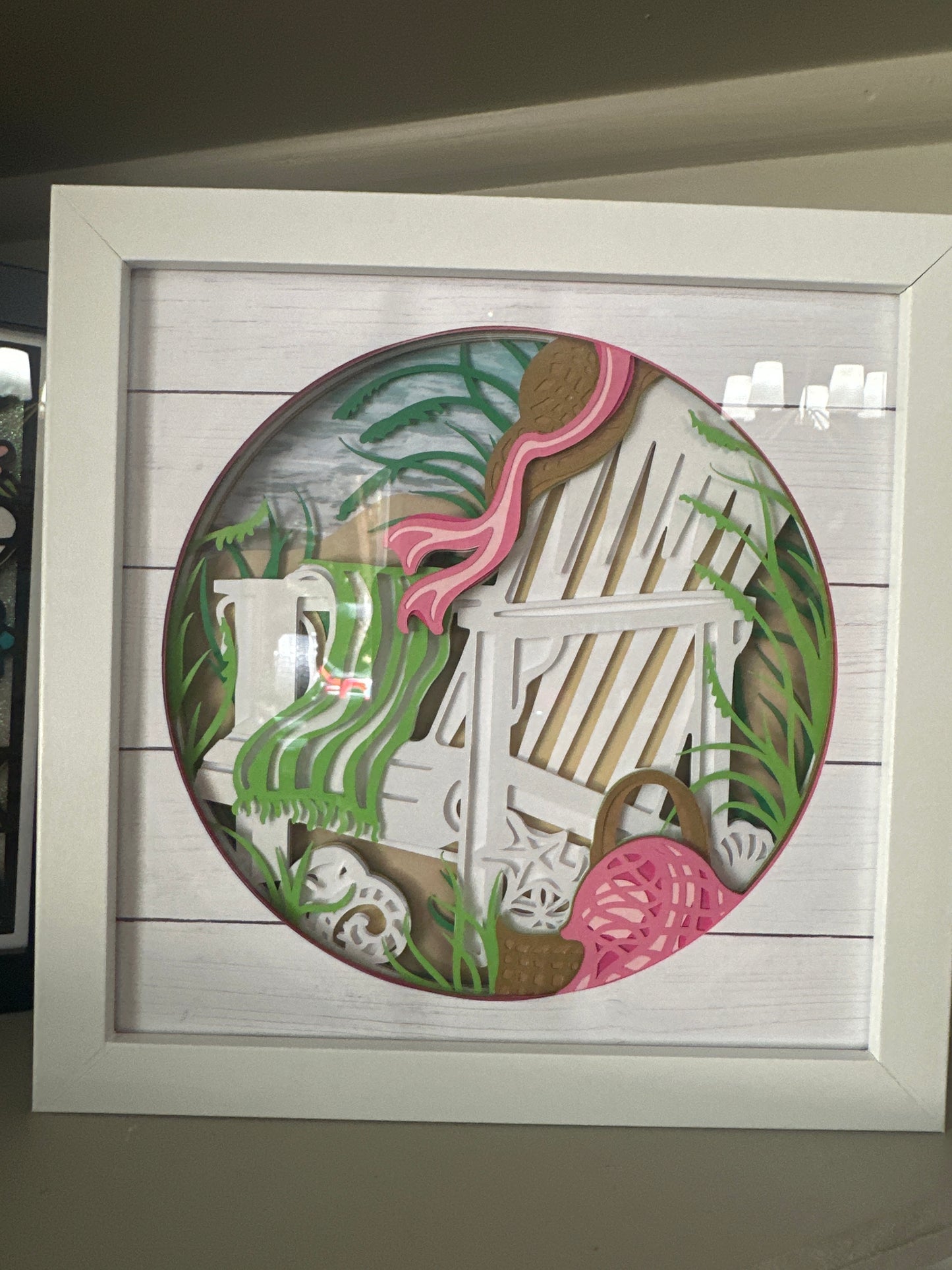 Shadow Box Paper Art 8x8”