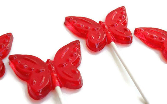 Large Butterfly Lollipops in Various Colors
