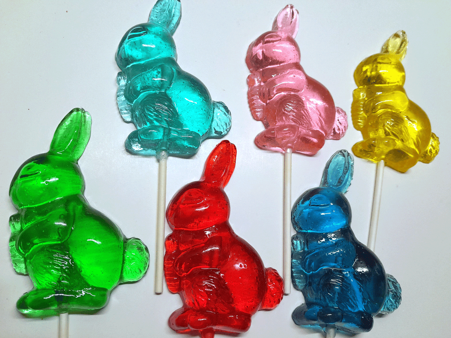 Large Bunny Lollipops in Various Colors
