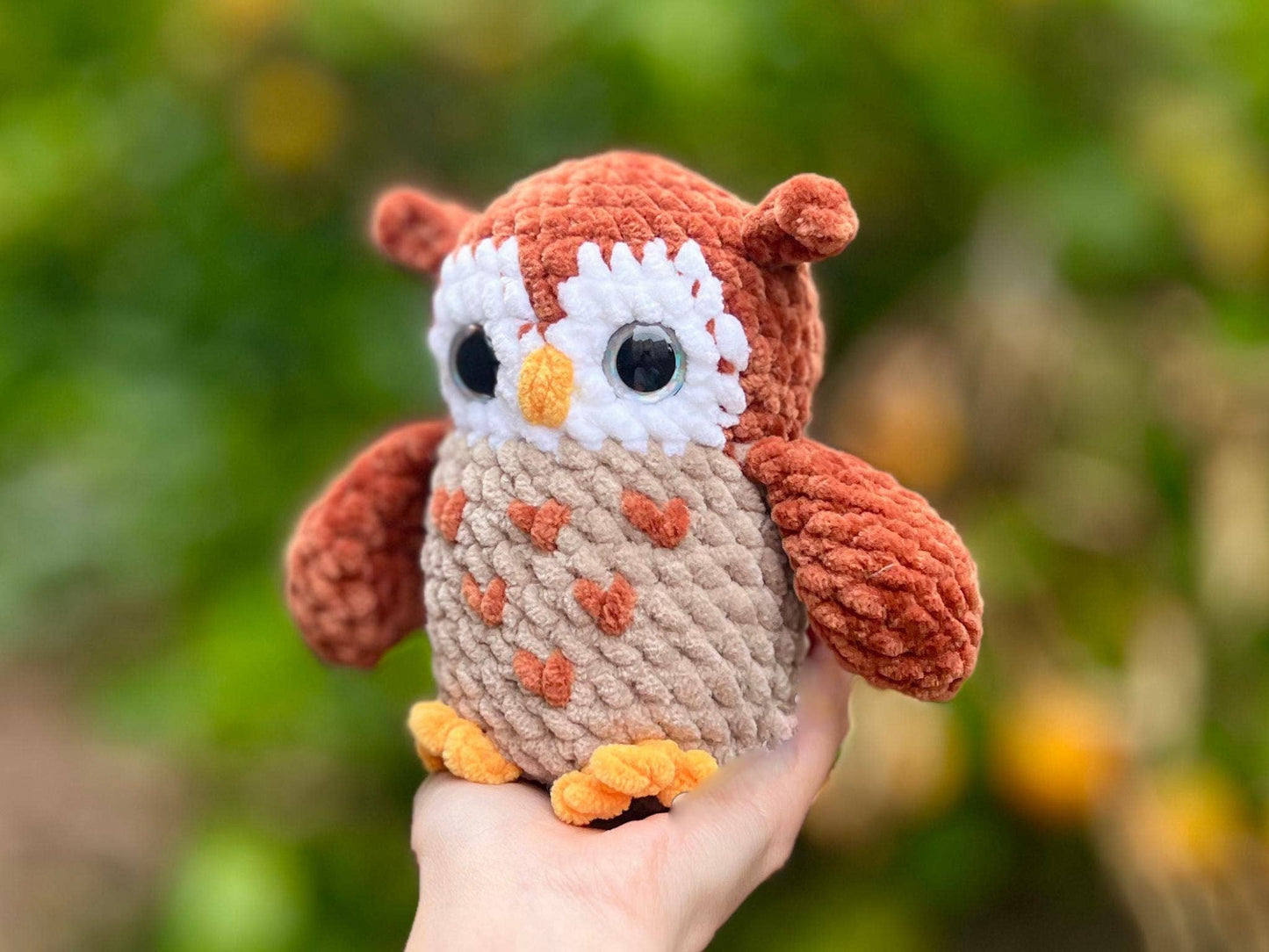 Crochet Funny Owl, Handmade Owl Decor Desk, Cute Owl Gift