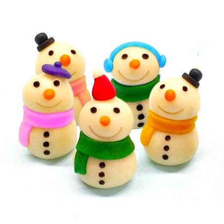 Gourmet Marzipan Christmas & Winter Candy Snowmen - LIMITED