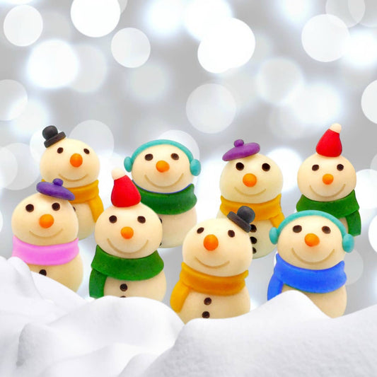 Gourmet Marzipan Christmas & Winter Candy Snowmen - LIMITED