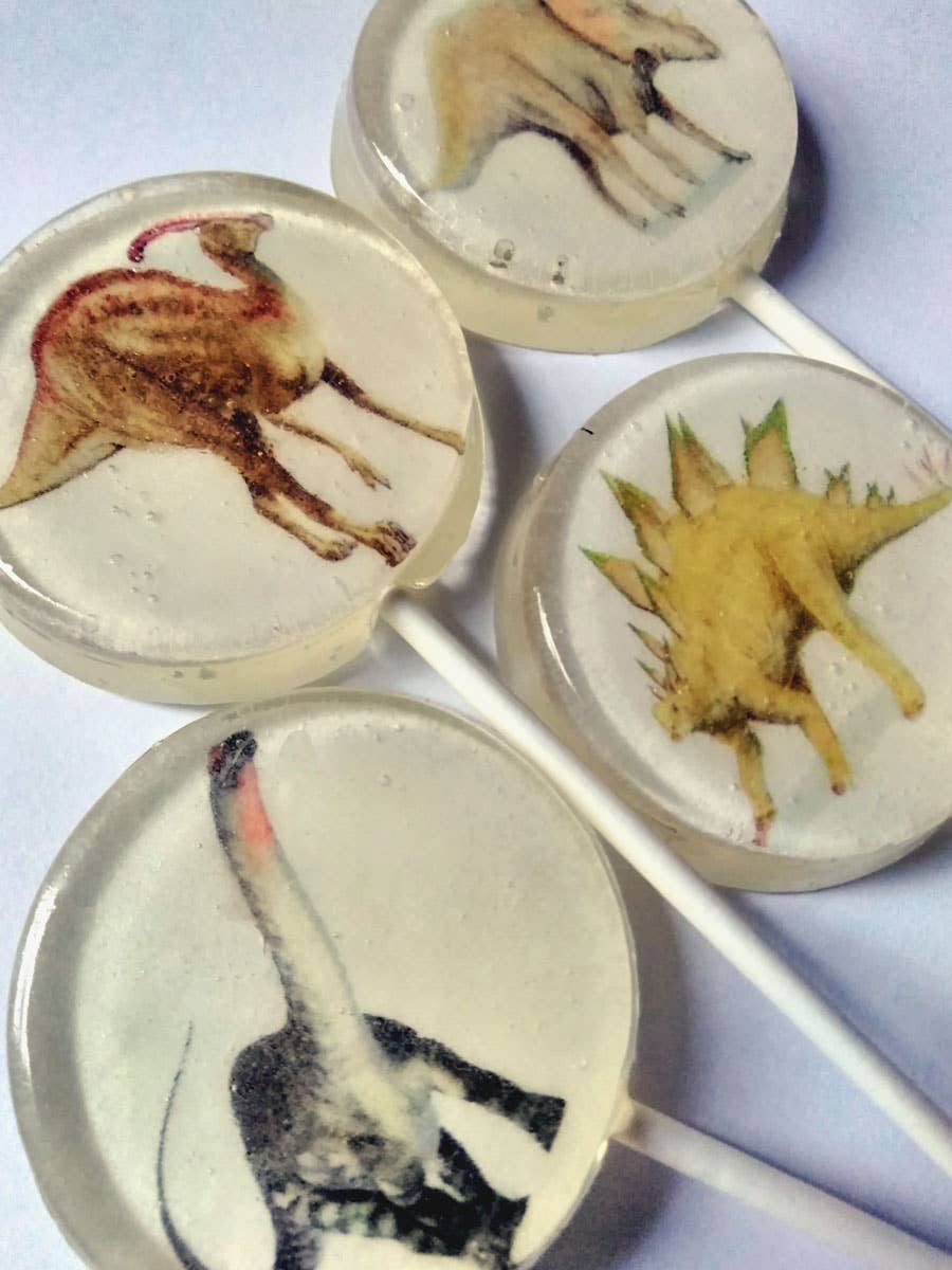 Dinosaur Lollipops, Trending Jurassic Style Edible Image