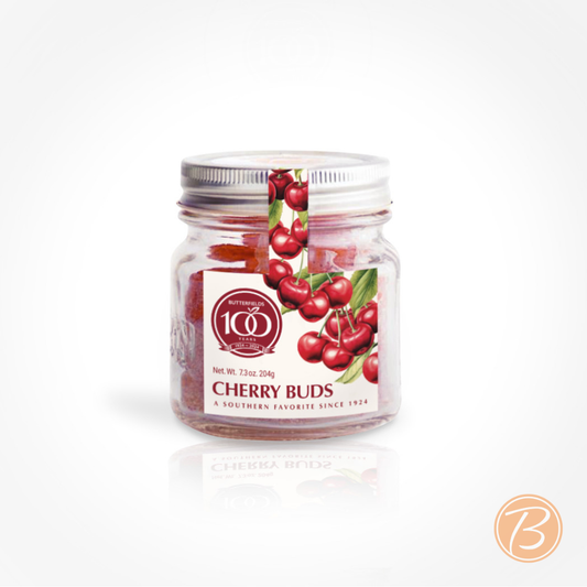 CHERRY BUDS IN A VINTAGE MASON JAR 7.3 OZ