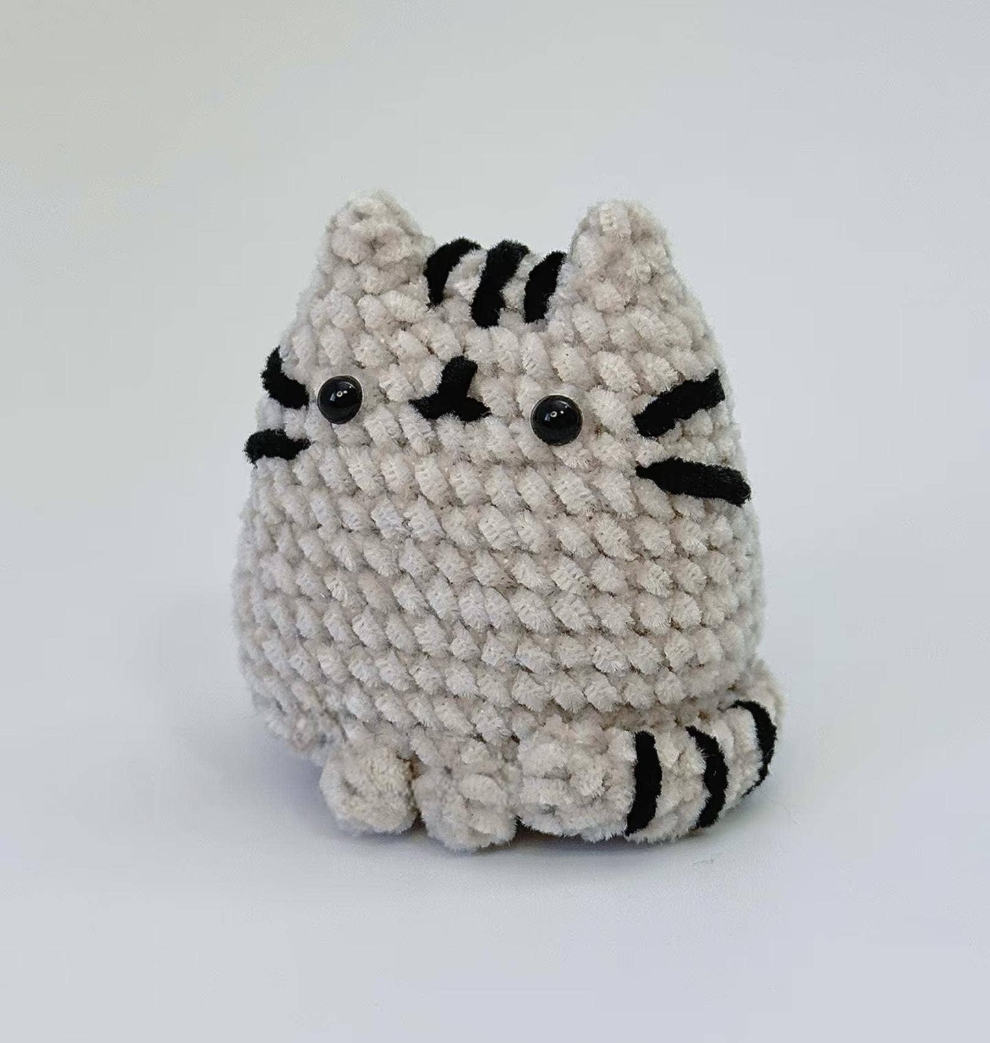 Cat in Box Crochet, Handmade Loaf Cat Decor, Cute Cat Gift