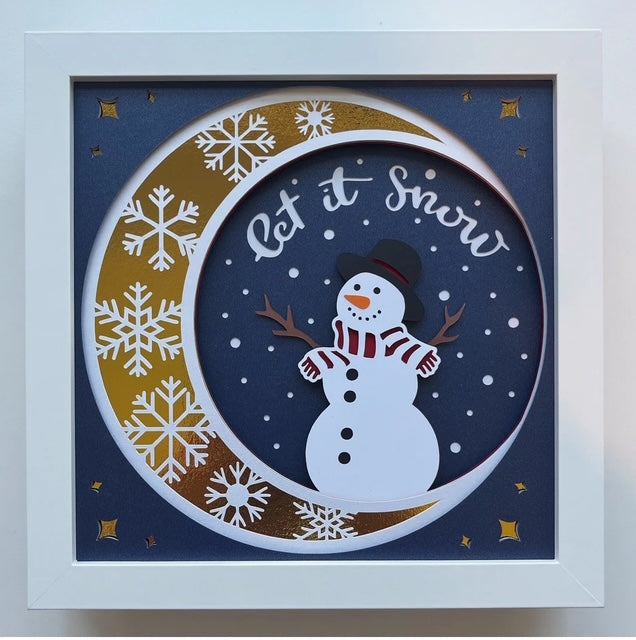 Shadow Box Paper Art 8x8”