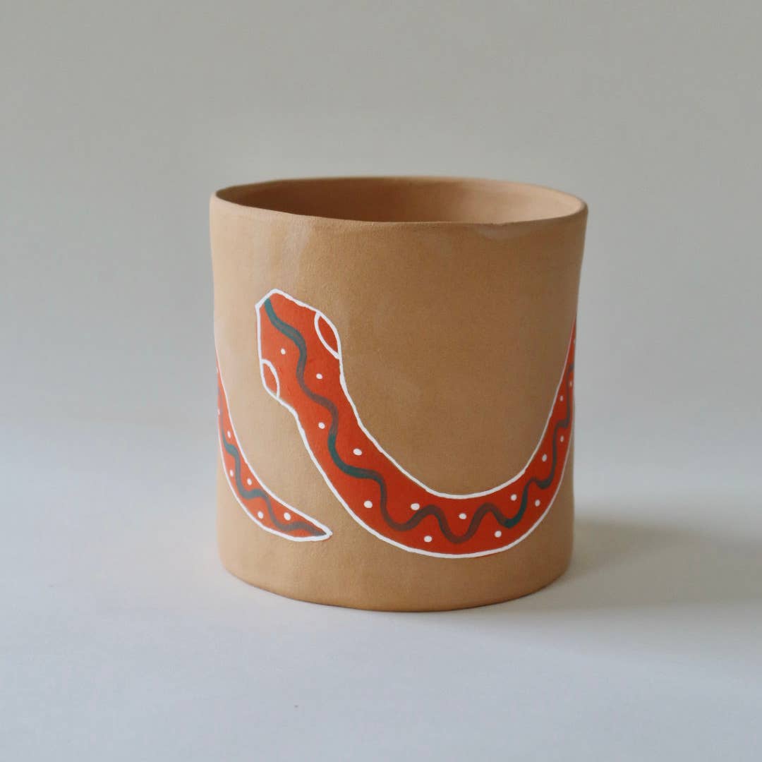 Colorful Snake Planter  