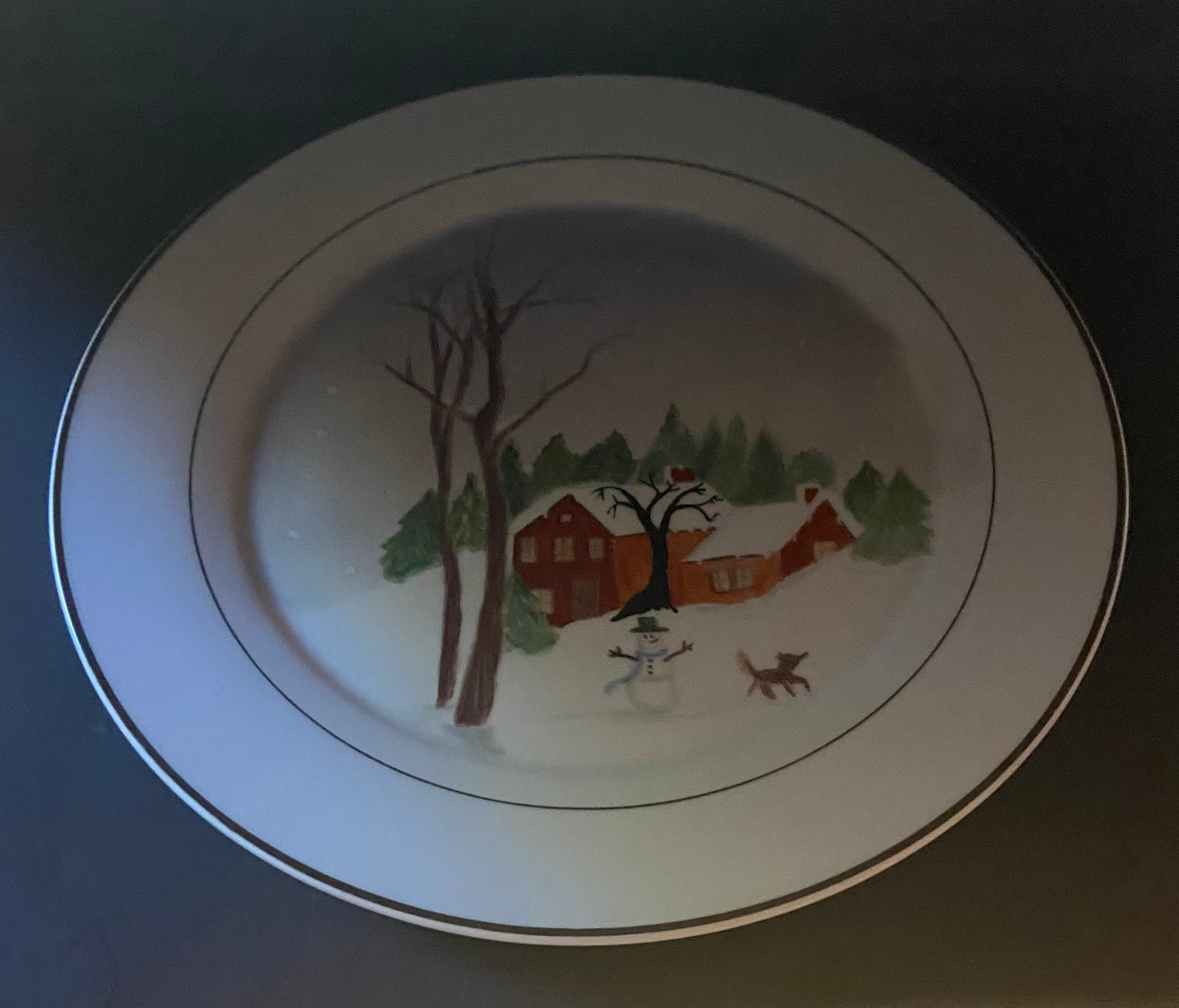 Handpainted Porcelain Plate