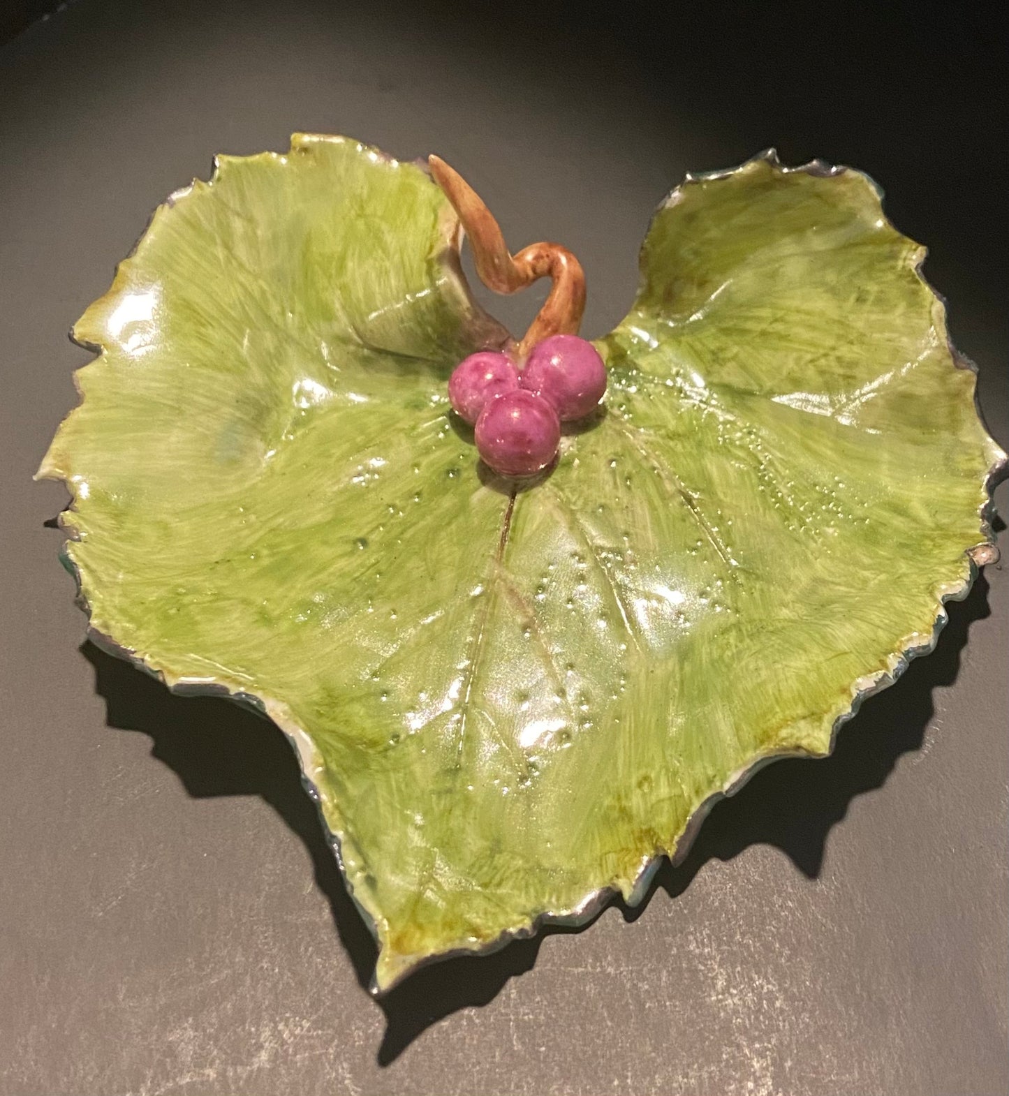 Porcelain Grape Leaf