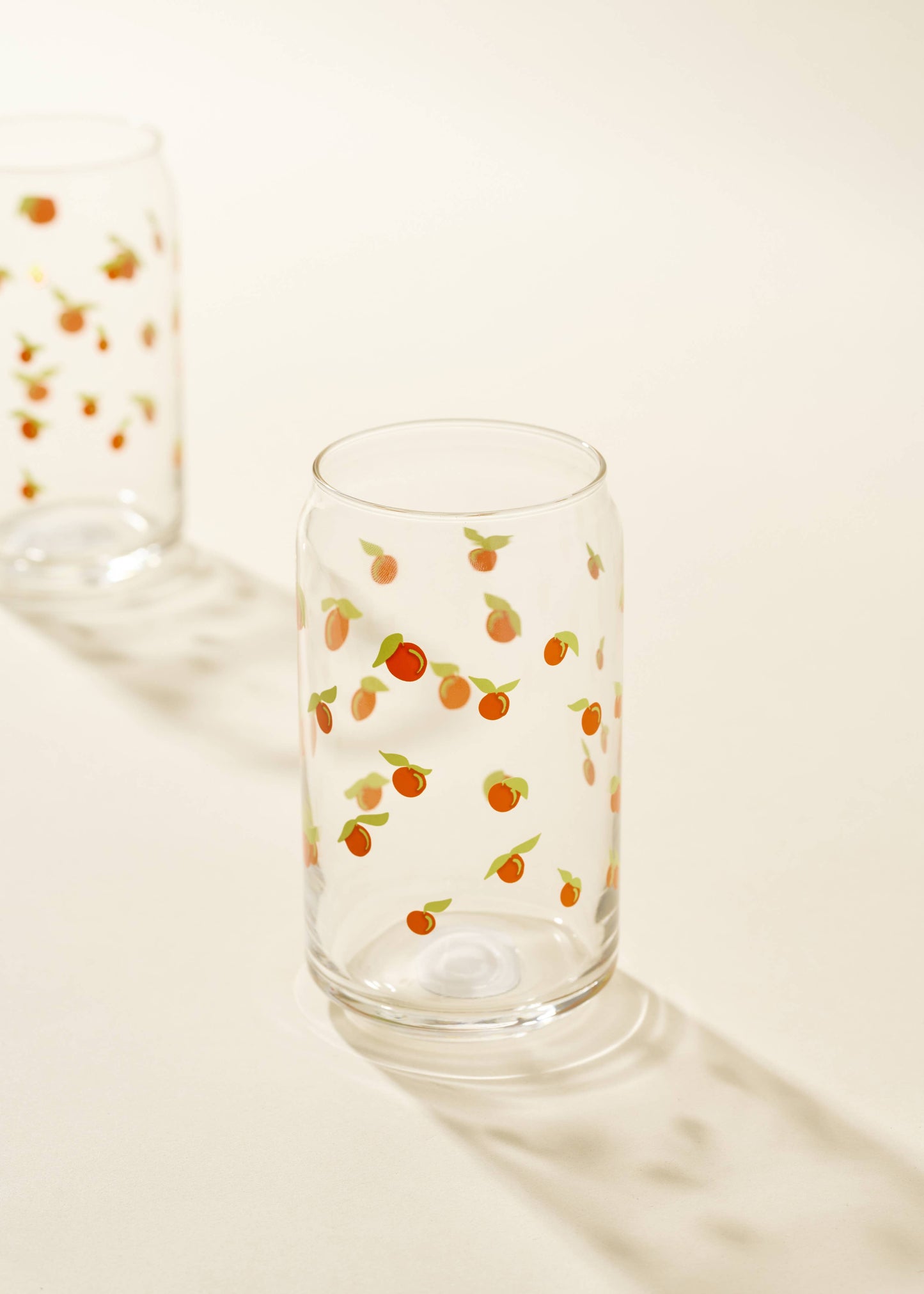 Fruit 16 Oz Soda Can Glass