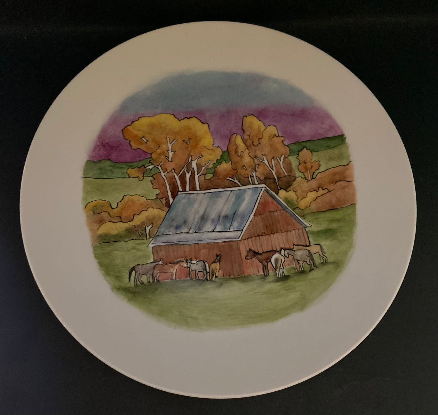 Handpainted Porcelain Plate