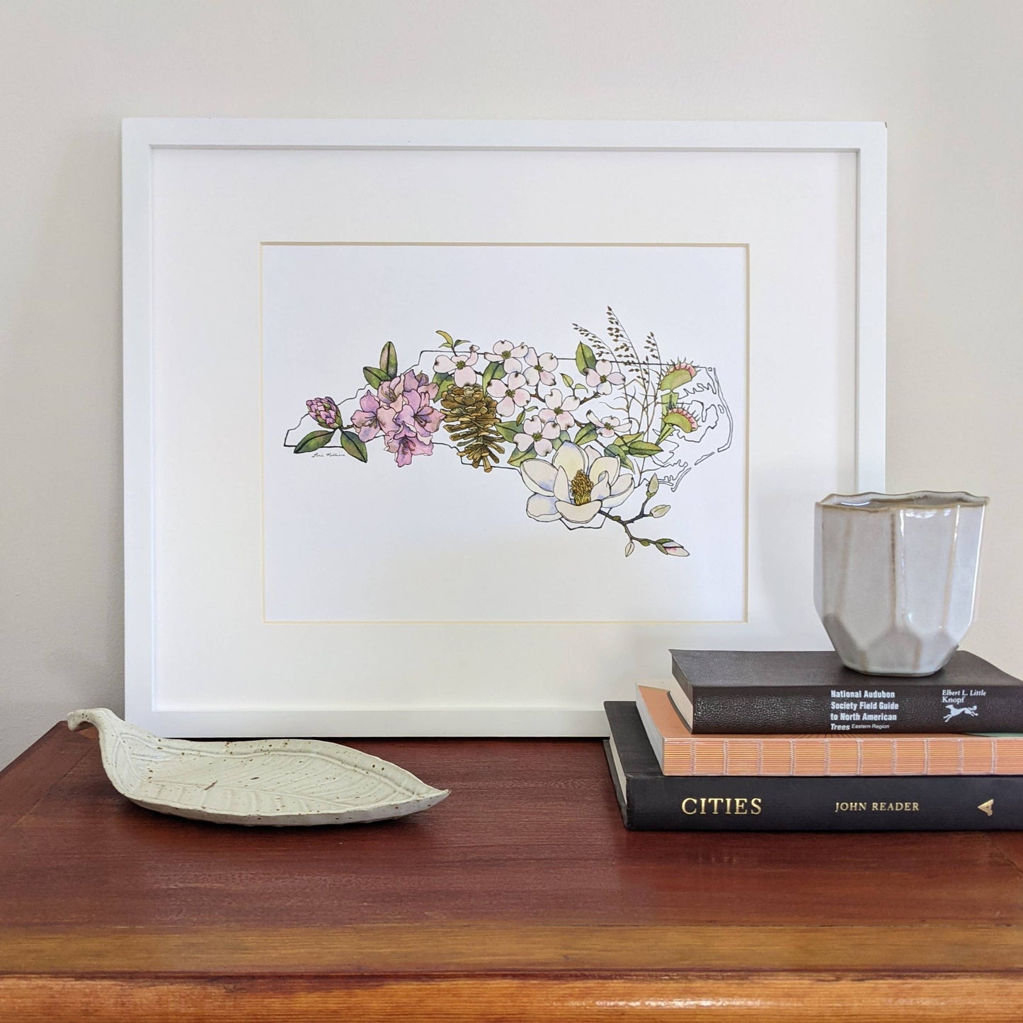 North Carolina Native Plants watercolor art print