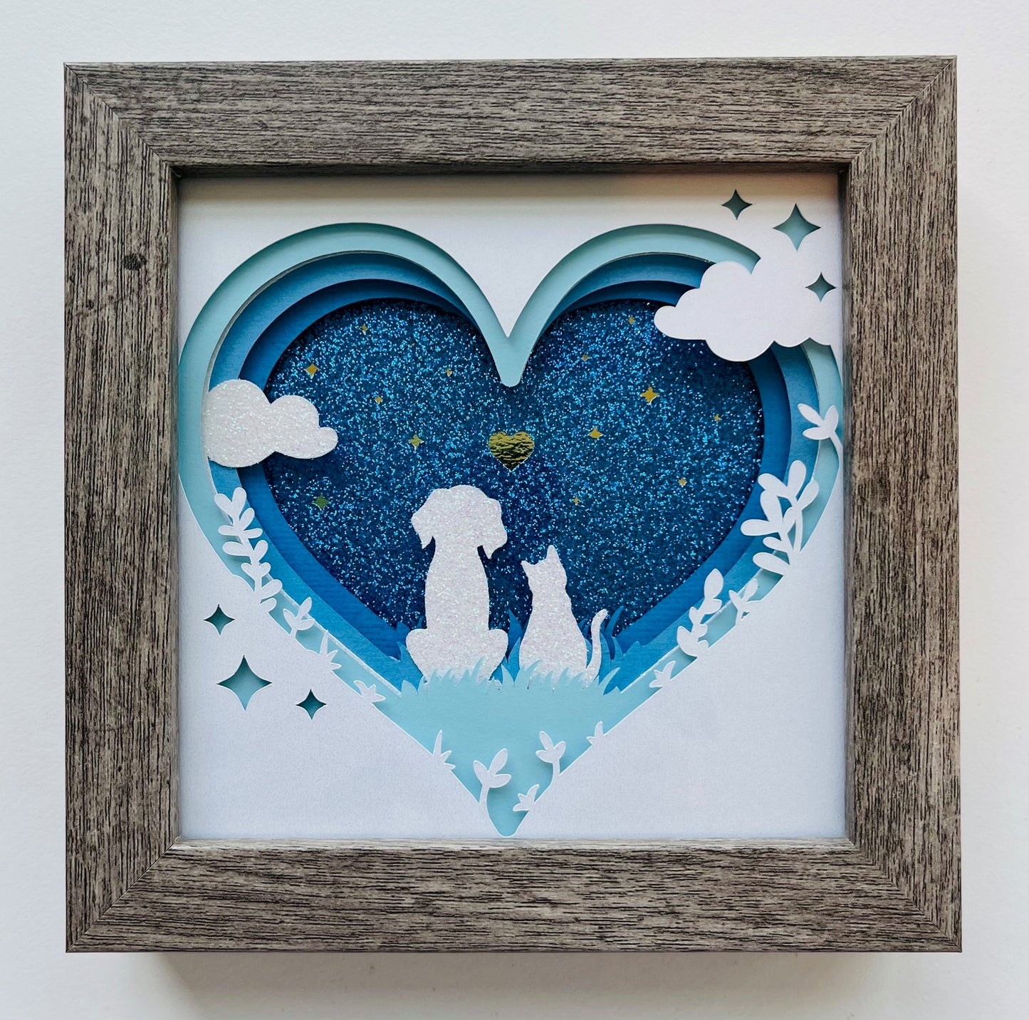 Shadowbox Paper Art 6x6”