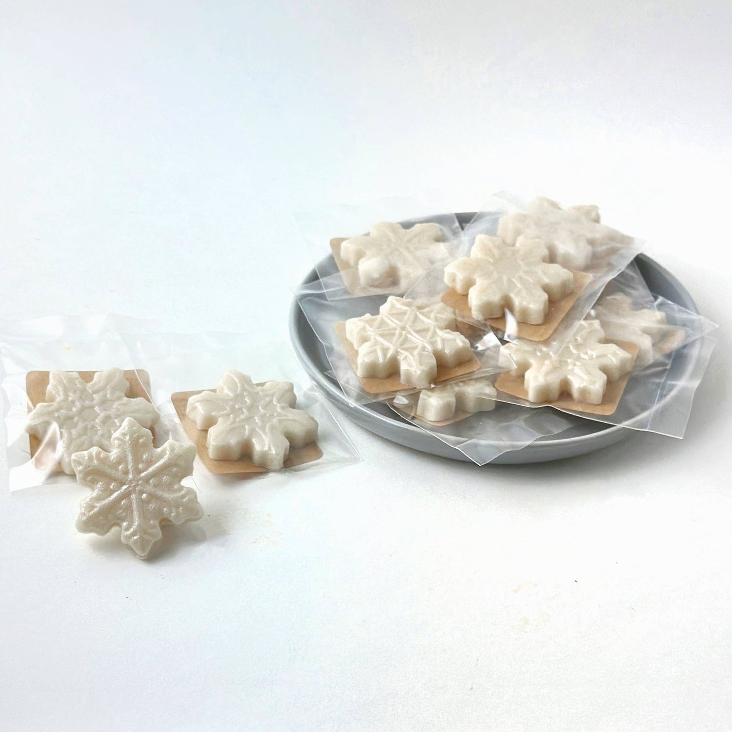 Gourmet Marzipan Christmas & Winter Candy Snowflakes
