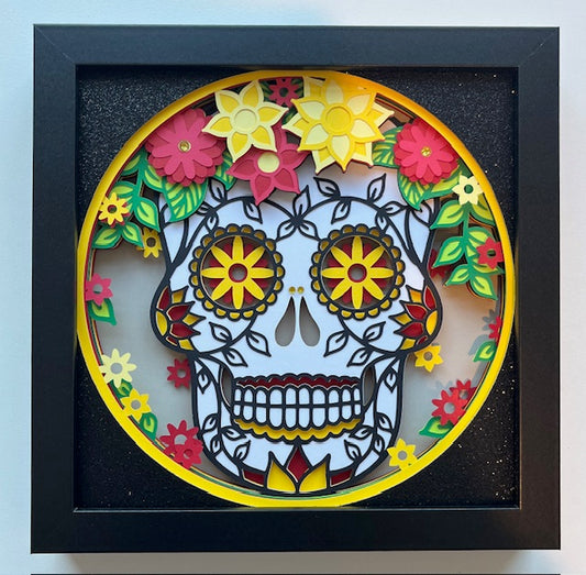 Shadow Box Paper Art 8x8”