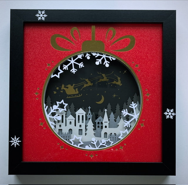 Shadow Box Paper Art 8x8”