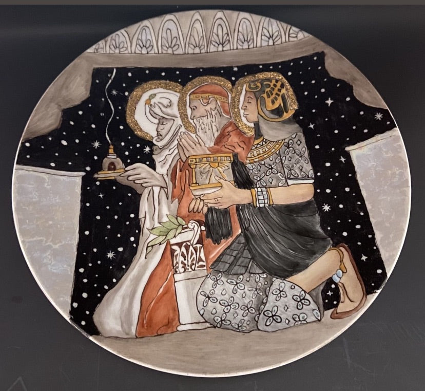 Handpainted Porcelain Plate