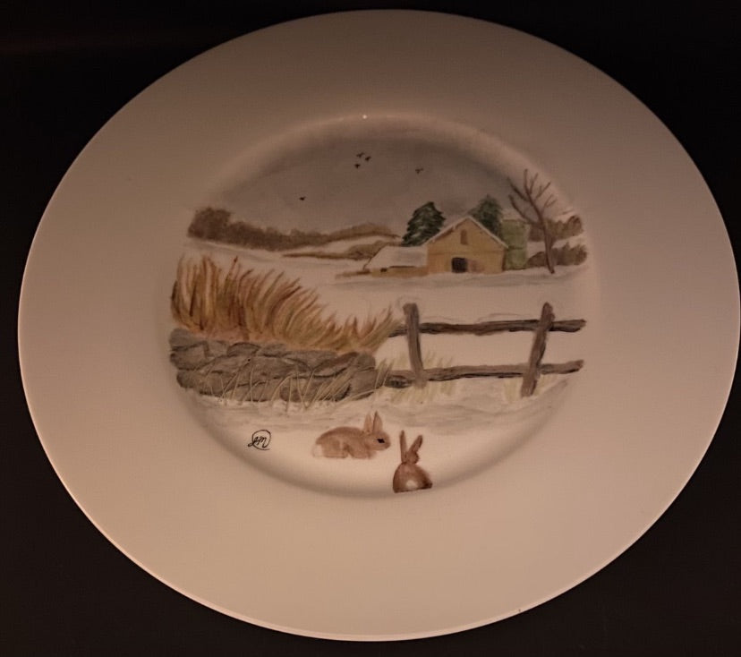 Handpainted Porcelain Plate