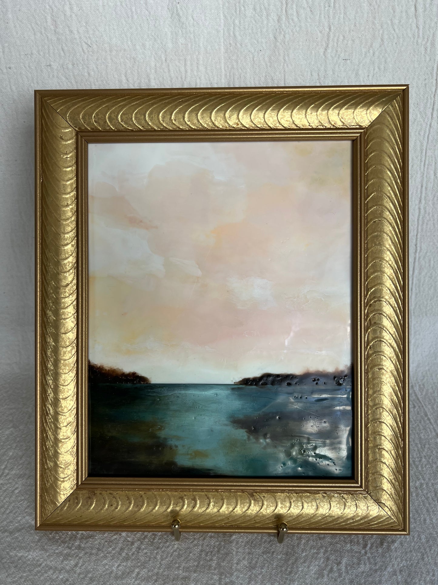 Framed Encaustic Painting