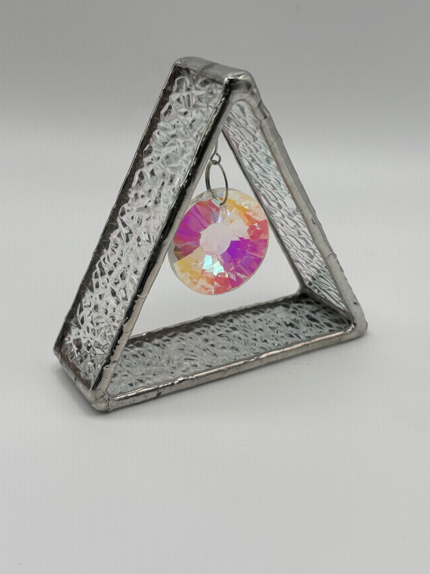 Stained Glass Decorative Triangle