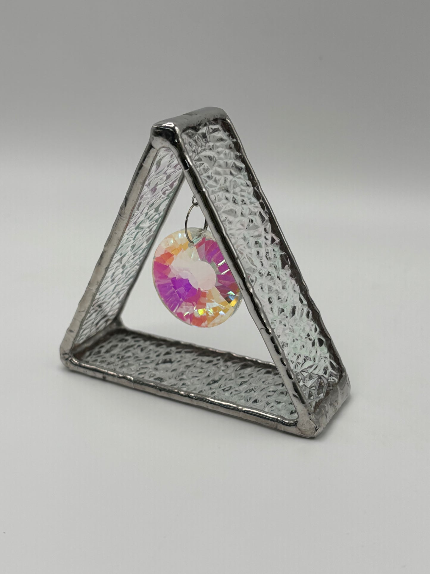 Stained Glass Decorative Triangle