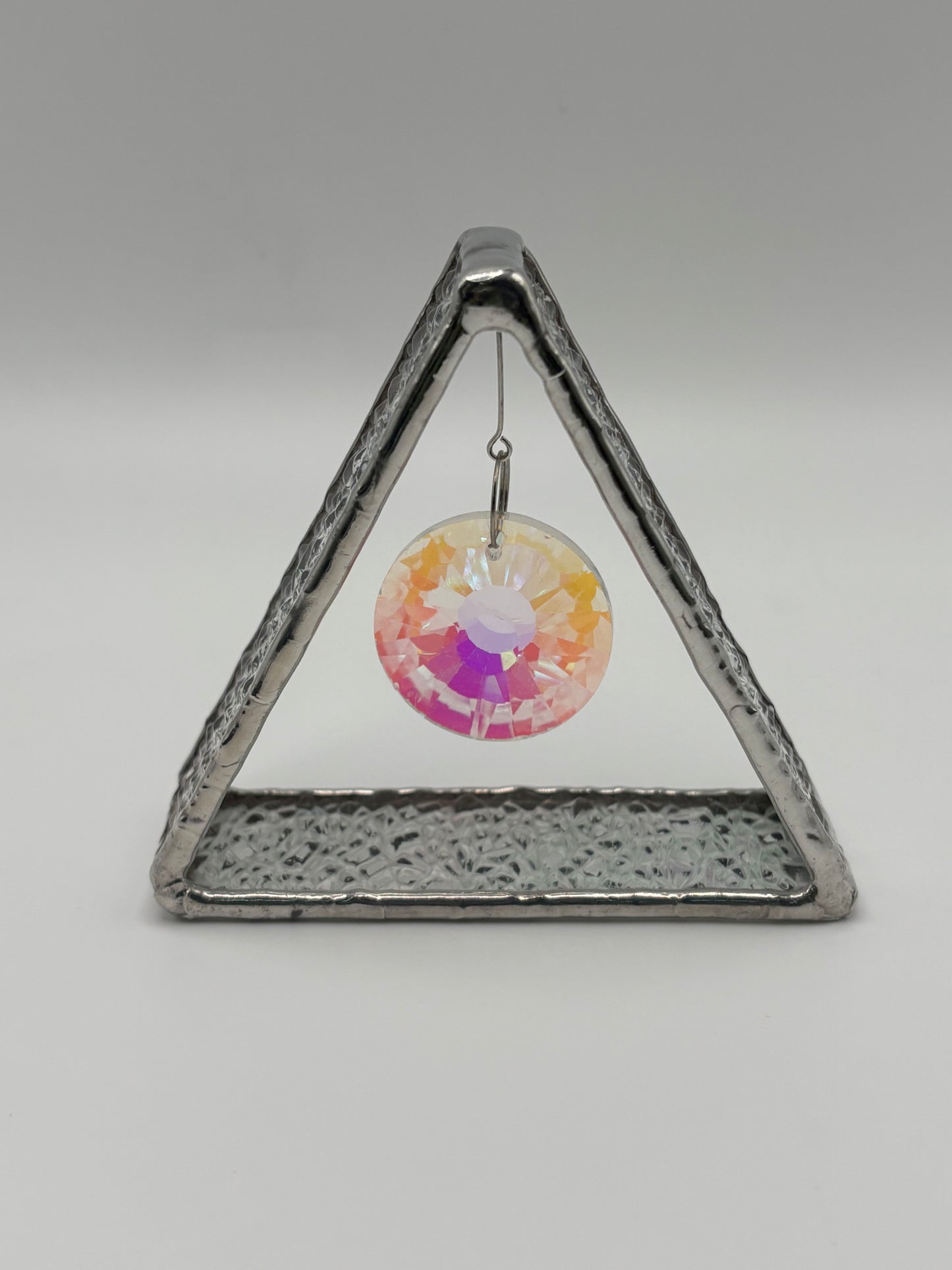 Stained Glass Decorative Triangle