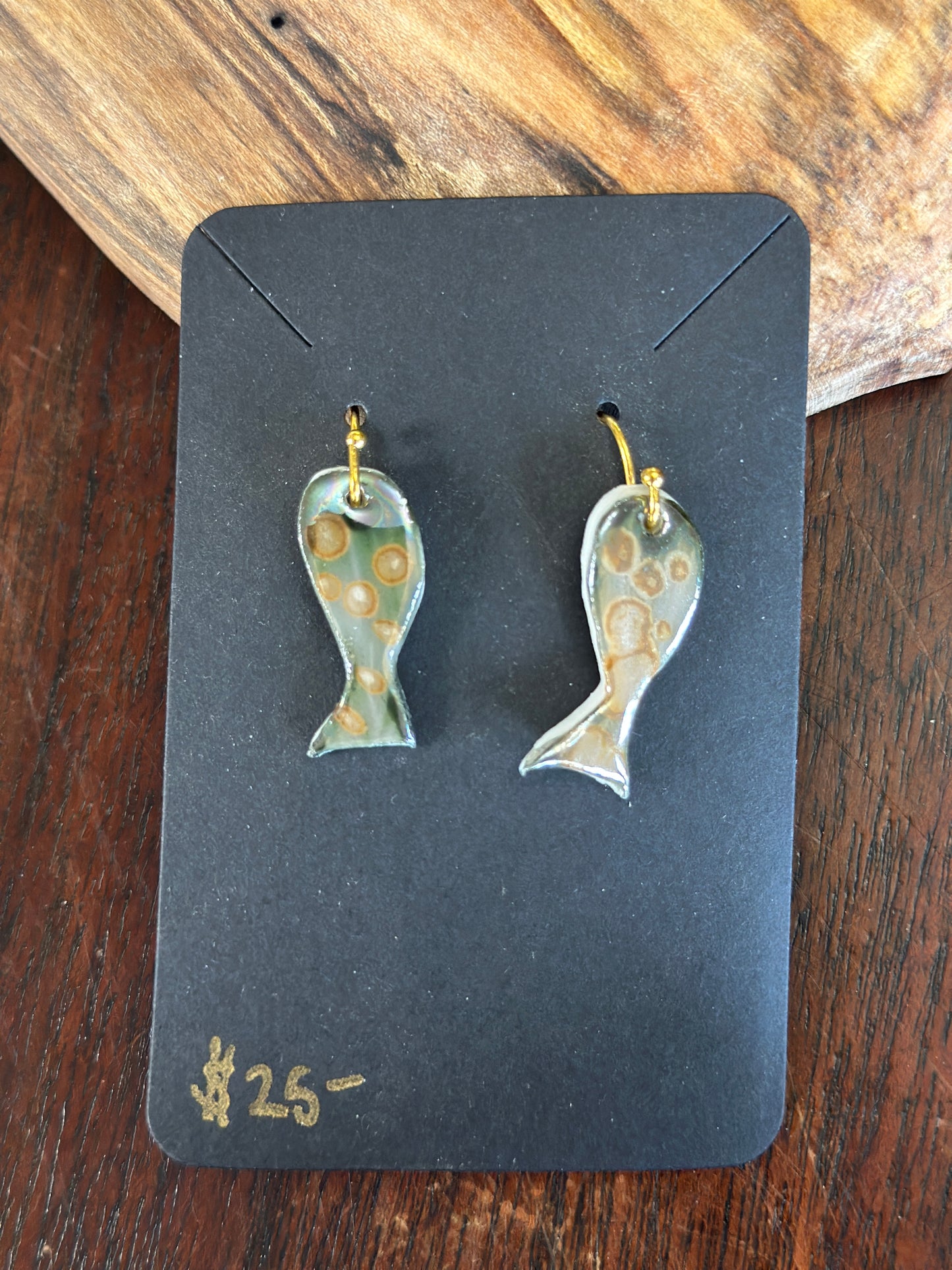 Hand Painted Porcelain Earrings
