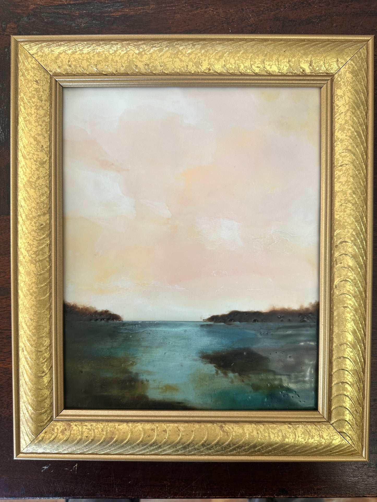 Framed Encaustic Painting